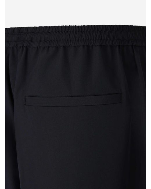 Jil Sander Blue Technical Straight Leg Trousers for men