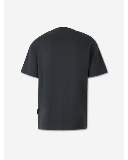 Palm Angels Black Short Sleeve Logo T-Shirt for men