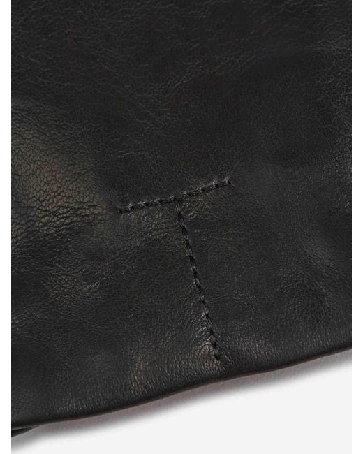 Totême Black Lederhandschuhe