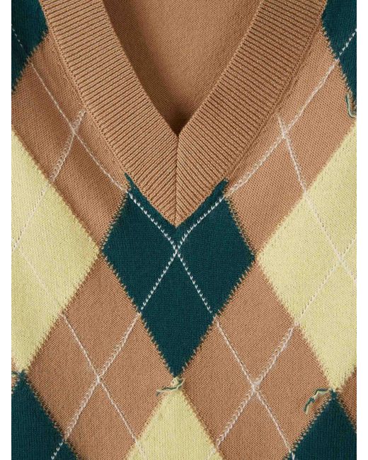 AMI Multicolor Diamond Pattern Vest for men