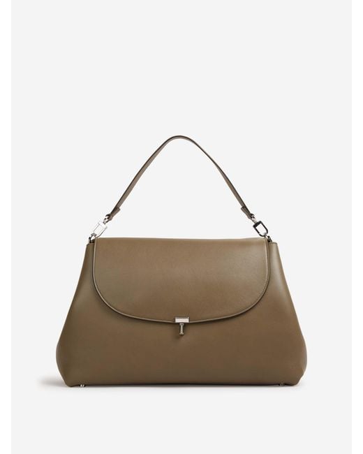 Totême  Metallic T-Lock Crossbody Bag