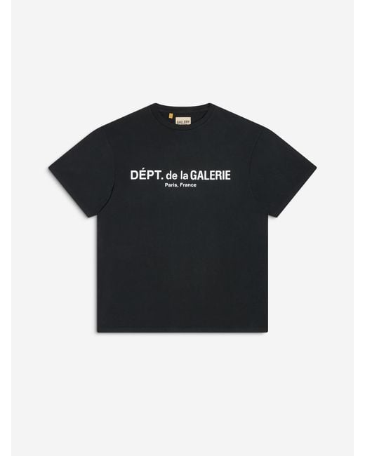 GALLERY DEPT. Black French Logo Lux T-Shirt for men