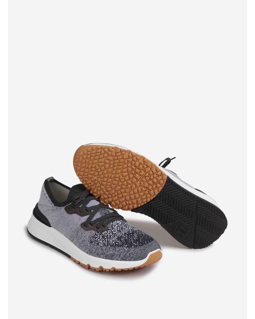 Brunello Cucinelli White Sneakers Running Punto for men