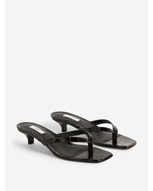 Totême White Leather Sandals