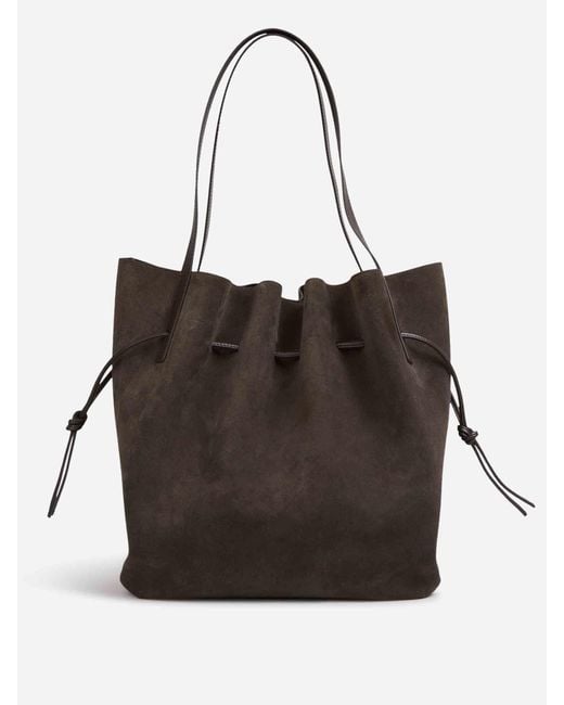 Yuzefi Black Scallop Tote Bag