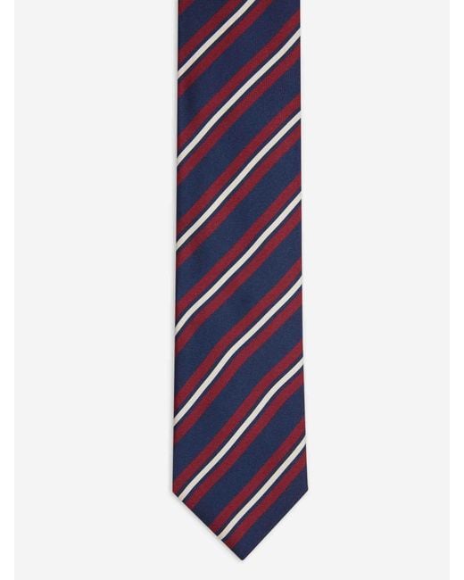 Corbata Seda Listada Santa Eulalia de hombre de color Blue