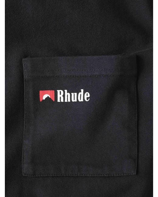 Rhude Black T-Shirt By for men