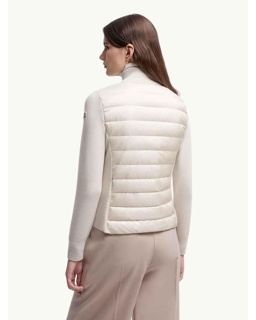 Cárdigan Cremallera Lana Moncler de color Black
