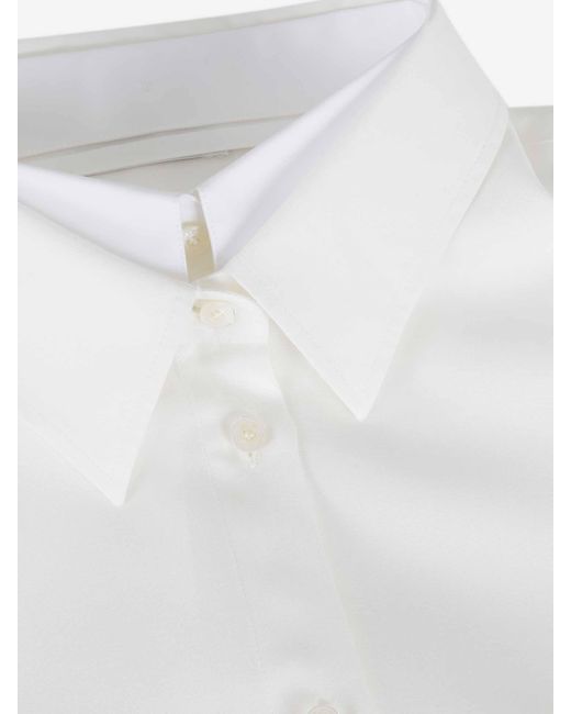 Acne White Layered Casual Shirt