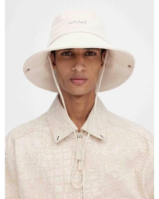 Jacquemus White Hat Le Bob De-Nîmes for men