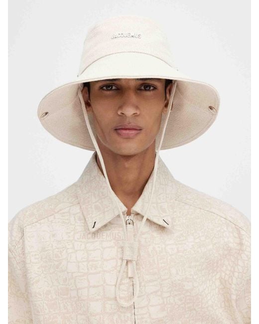 Jacquemus Natural Denim Fisherman Hat for men