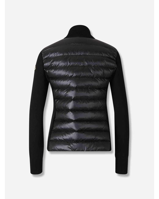 Cárdigan Cremallera Lana Moncler de color Black