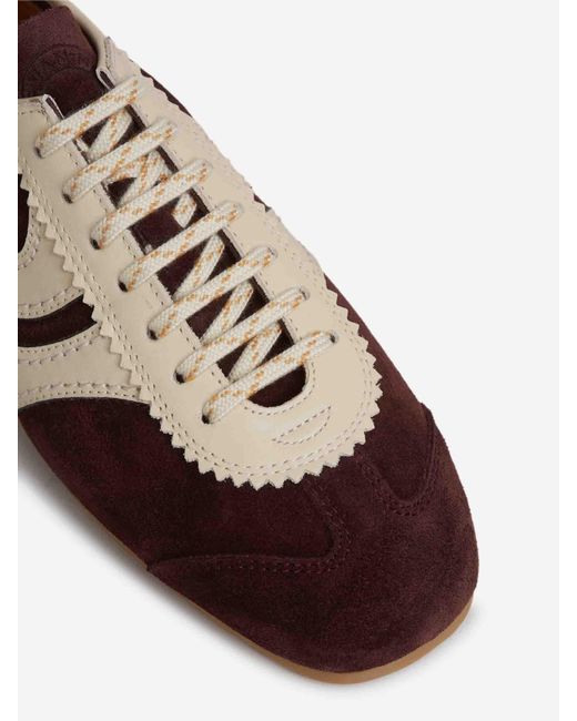 Dries Van Noten Brown Suede Sneakers