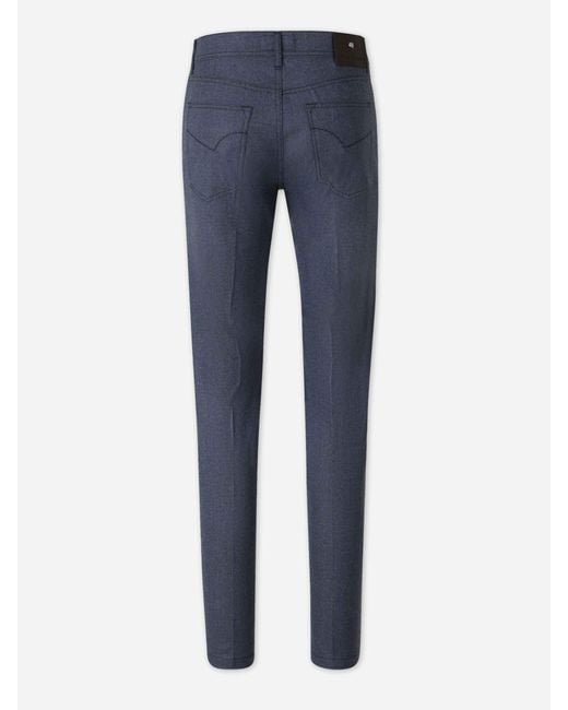 Marco Pescarolo Blue Cashmere Trousers for men