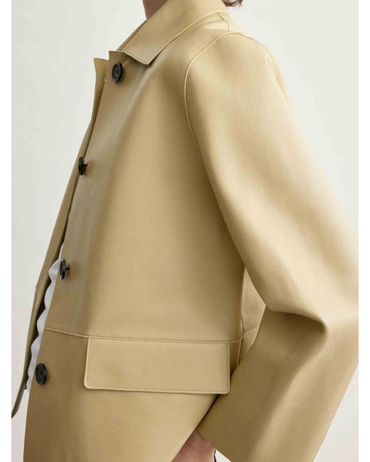 Totême Natural Casual Leather Jacket