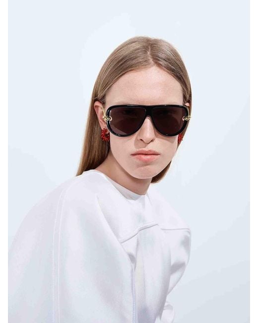 Bottega Veneta Black Knot Sunglasses for men