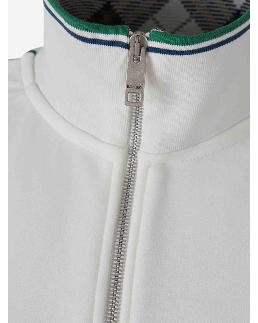 Burberry Gray Casual Logo Jacket for men
