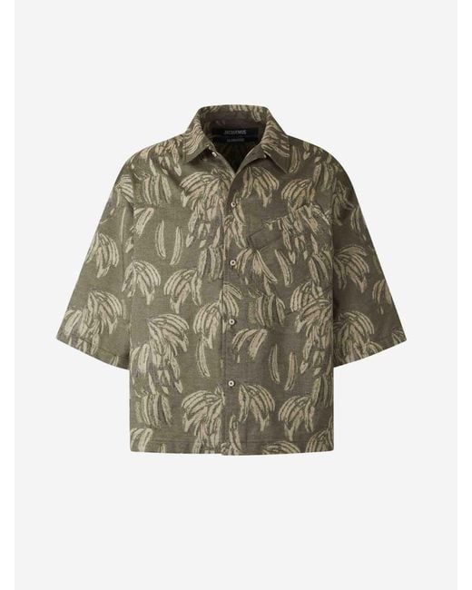 Jacquemus Hemd Mit Aloe-Print in Natural für Herren
