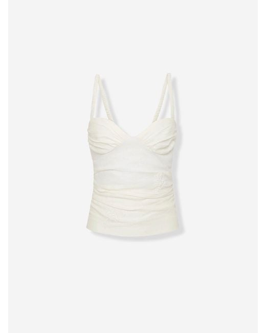 Top Alessandro Cami Sir de color White