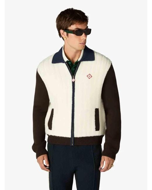 Casablanca Black Café Culture Knit Jacket for men