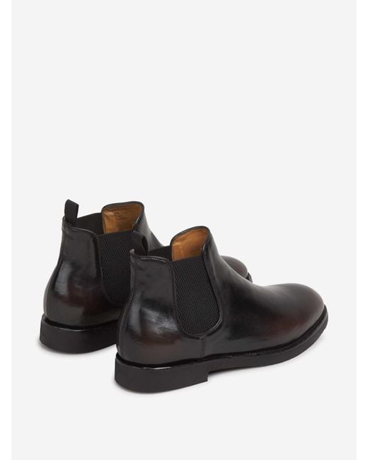 Officine Creative Black Bariton Flexi 002 Boots for men