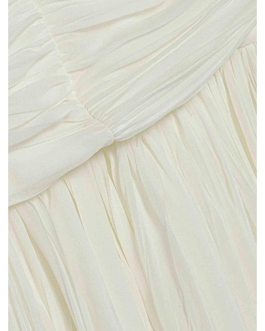 Jonathan Simkhai White Danielle Gathered Dress