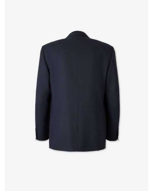 Canali Blue Straight Wool Suit for men