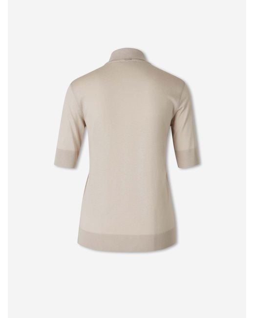 Herno Natural Short-Sleeve Polo Shirt