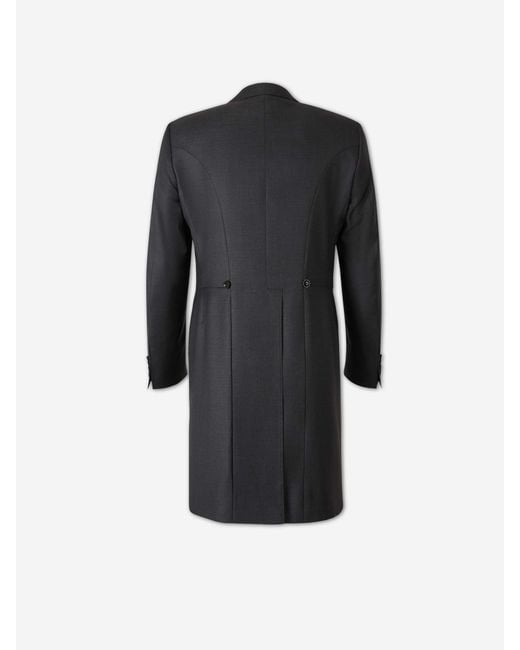 Canali Black Morning Suit And Wool Trousers for men