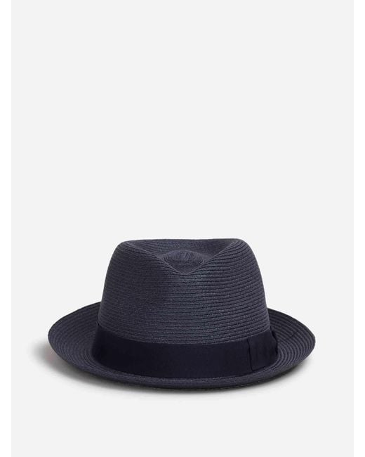 Borsalino Blue Jules Hemp Hat for men