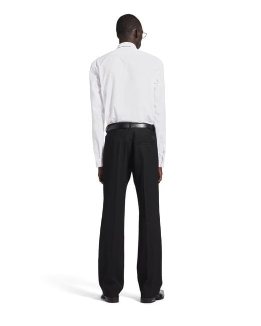 Camisa Lisa Standard Balenciaga de hombre de color White