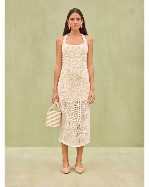 Cult Gaia White Nissa Knitted Dress