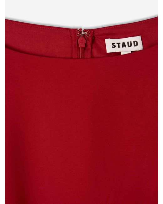 Staud Red Gwen Dress