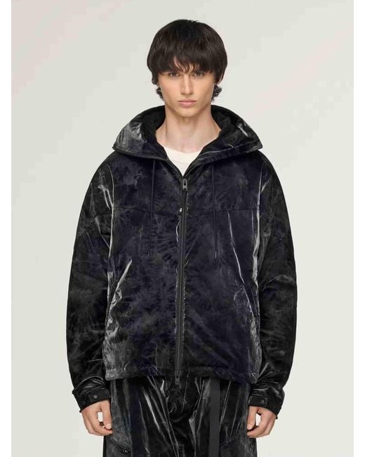 Y-3 Black Y-3 Marble Nylon Windbreaker for men