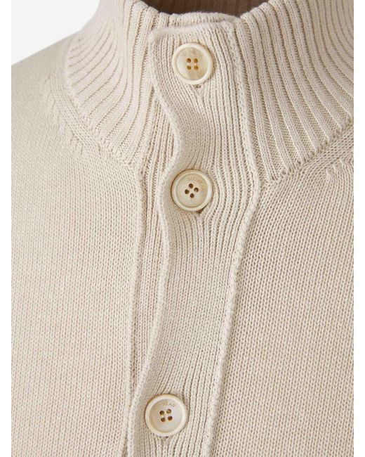 Zanone White Crew Neck Sweater for men