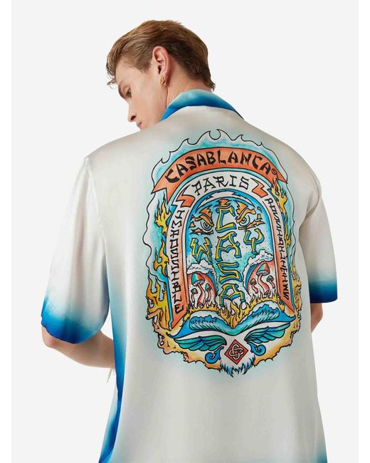 Camisa Casa Way Skate Casablanca de hombre de color Blue