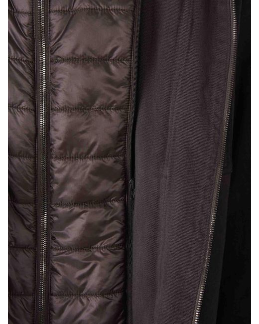 Herno Black Cotton Padded Jacket for men