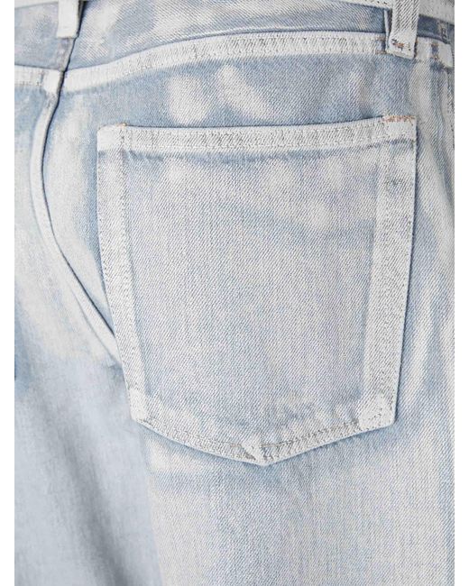 Pantalones Anchos Cinturón Acne de color Blue