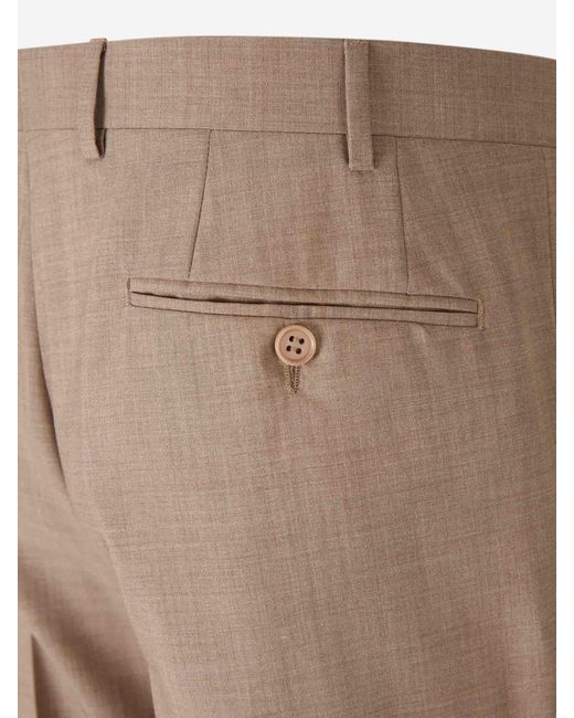 Canali Natural Formal Wool Pants for men