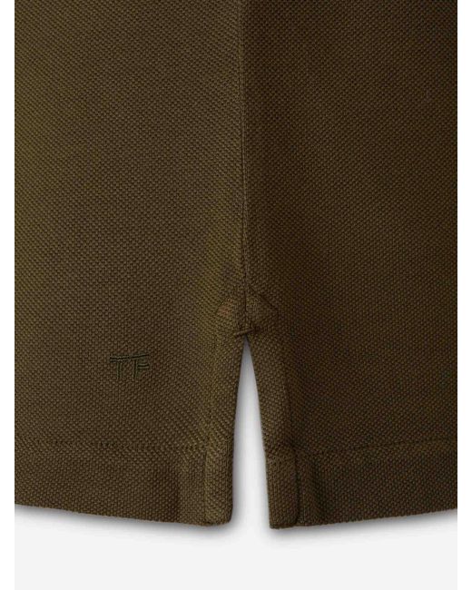 Polo Liso Tom Ford de hombre de color Green