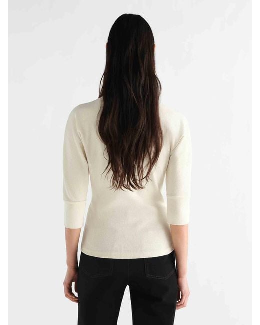 Lemaire White Ascot Knit T-Shirt