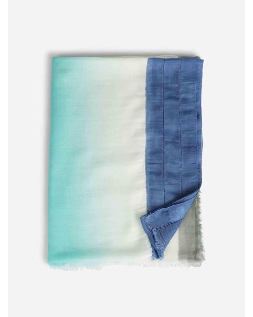CASHÀ Blue Oleandro Scarf