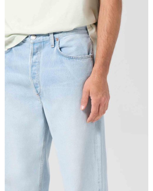 Agolde Blue Wide Leg Jeans 90's Style for men
