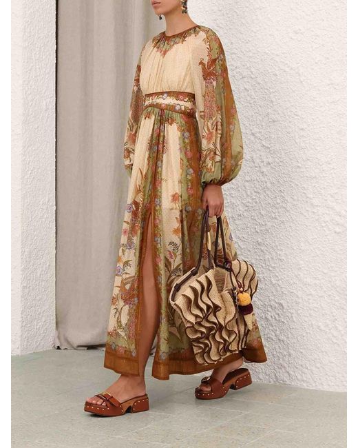 Zimmermann Natural Indra Maxi Dress