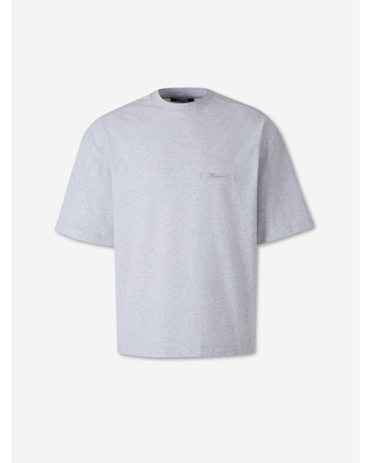 Jacquemus White Ruban Short Sleeve T-Shirt for men