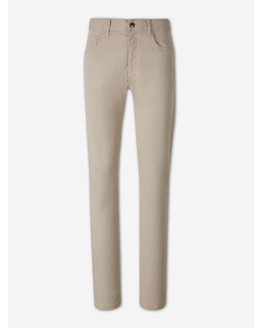 Canali Natural Classic Straight Leg Jeans for men