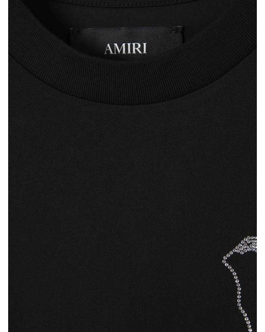 Amiri Black Short Sleeve T-Shirt for men