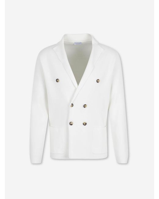 Santa Eulalia White American Cross Knit for men
