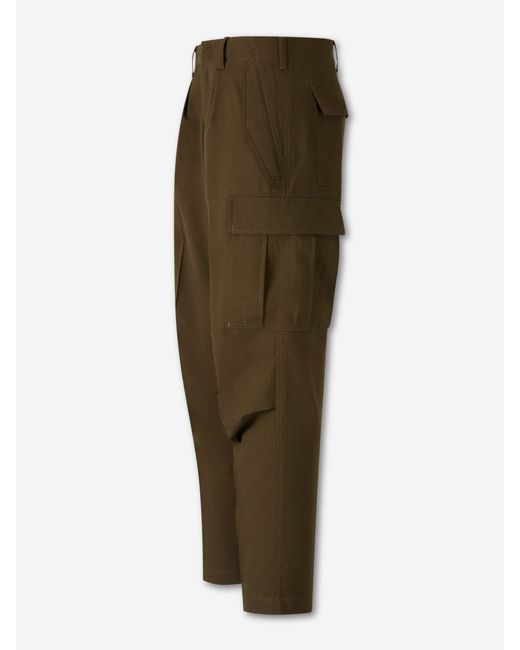 Tom Ford Green Cashmere Cargo Pants for men