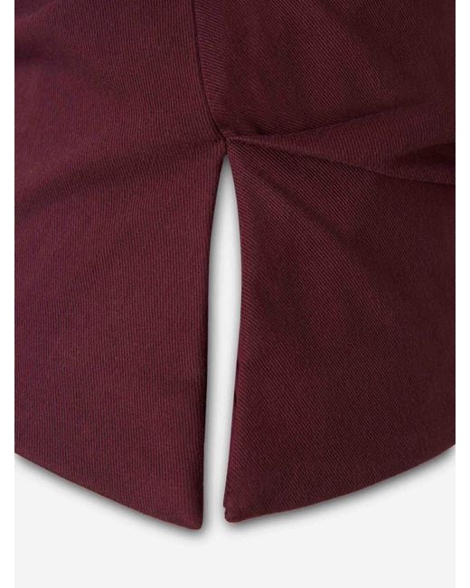 Jonathan Simkhai Red Ruched Top